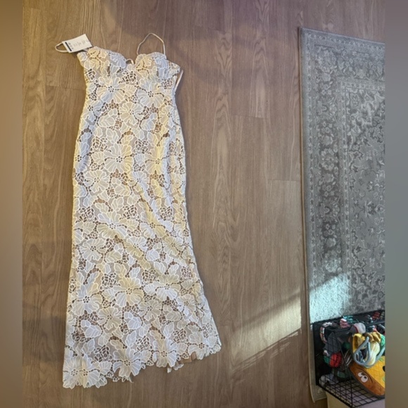 NWT Angel Lane Pearla Lace Maxi spaghetti strap Dress - Picture 4 of 6